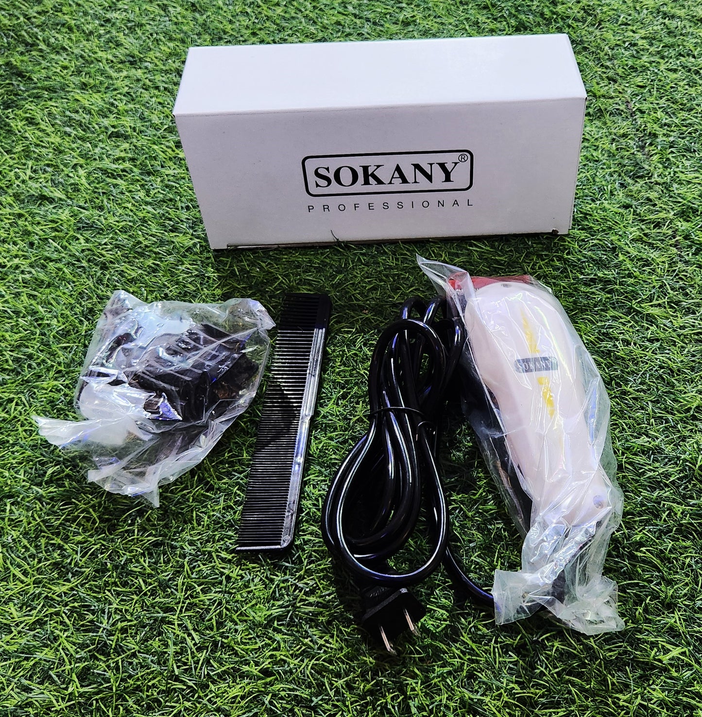 SOKANY HAIR CLIPPER - MÁQUINA DE AFEITAR CON MÚLTIPLES PEINES - SOKANY