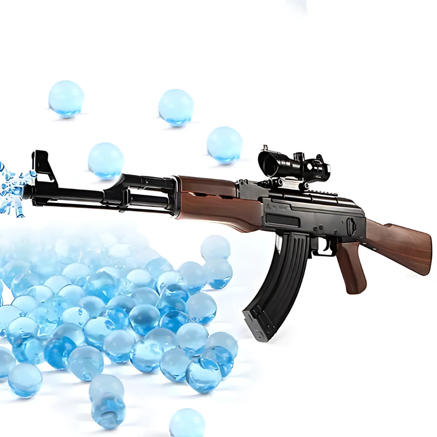 AK47 JUGUETE RIFLE BOLITAS DE HIDRO GEL - AK47 + ENVIO