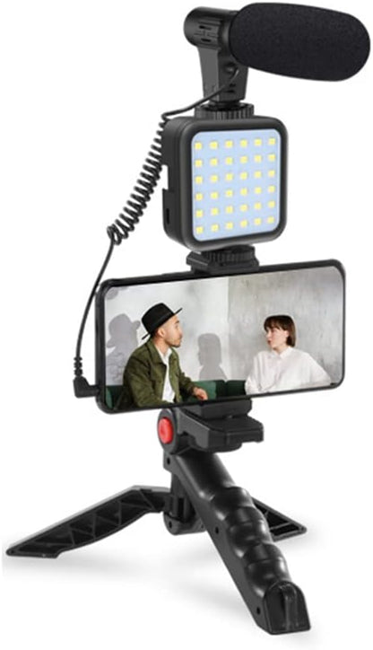 SOPORTE PORTATIL PARA CEL CON LUZ PARA FOTOGRAFO