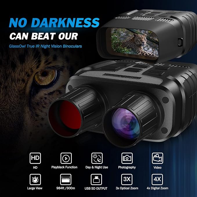 NIGHT VISION BINOCULARS -  BINOCULARES CON VISION NOCTURNA