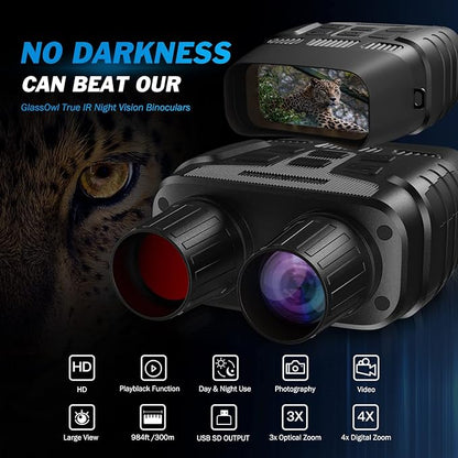 NIGHT VISION BINOCULARS -  BINOCULARES CON VISION NOCTURNA