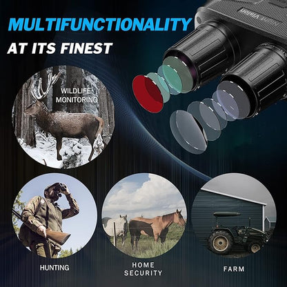 NIGHT VISION BINOCULARS -  BINOCULARES CON VISION NOCTURNA