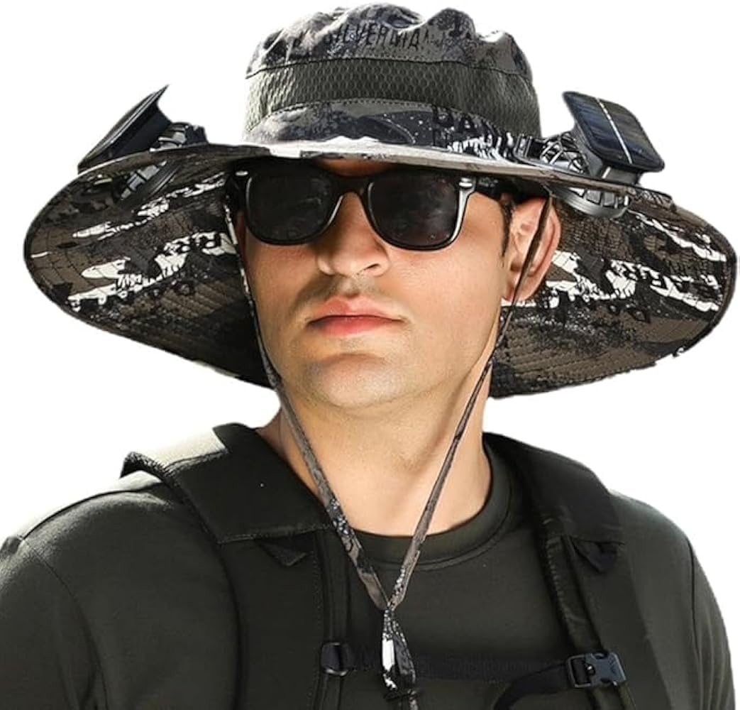 SOMBRERO CON ABANICO SOLAR