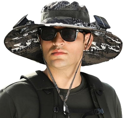 SOMBRERO CON ABANICO SOLAR
