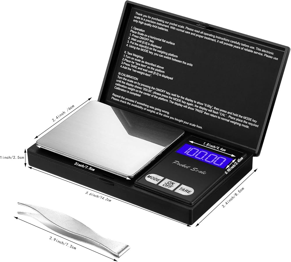 DIGITAL POCKET SCALE - BALANZA DE PESO CONSTANTE - 14192-676c