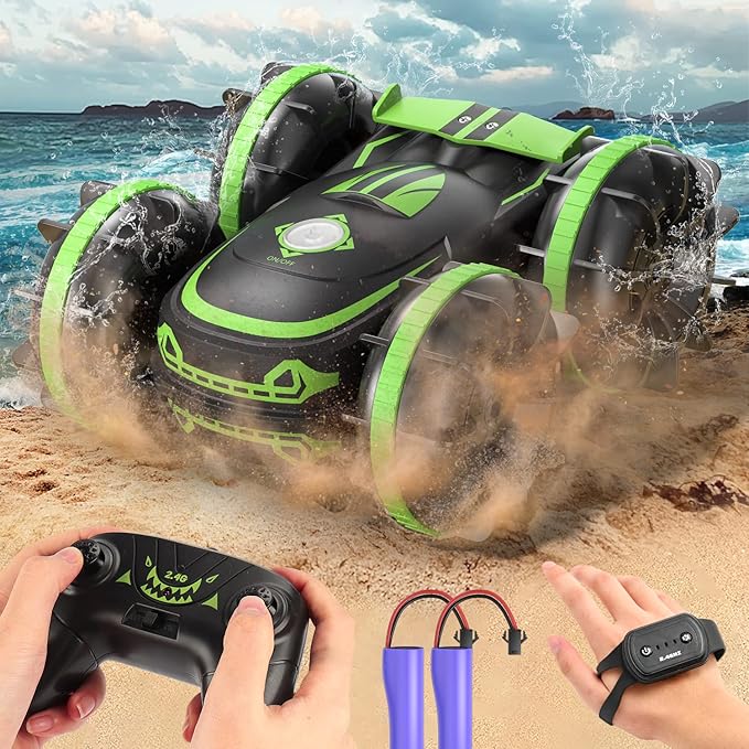 AMPHIBIOU STUNT CAR - CARRO MANEJABLE CON LA MANO