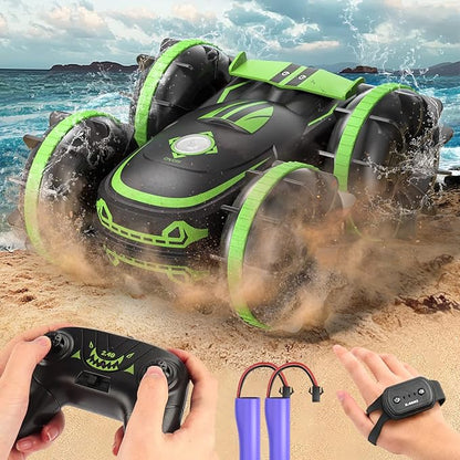 AMPHIBIOU STUNT CAR - CARRO MANEJABLE CON LA MANO