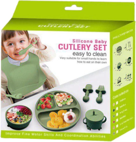SET DE VAJILLAS DE SILICONAS PARA BEBE