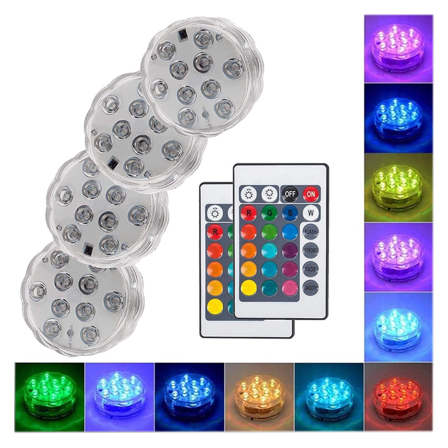 Luces LED para Piscina con Control Remoto 🏊