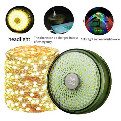 🌟 String Light para Camping