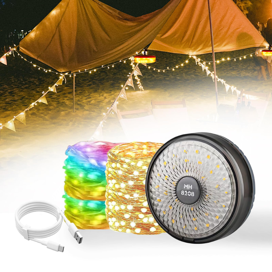 🌟 String Light para Camping