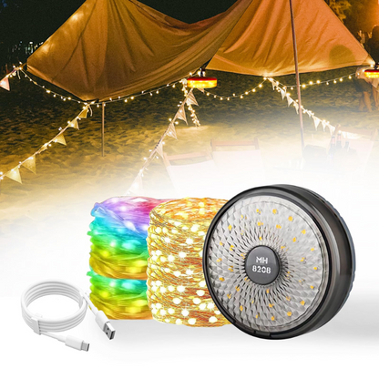 🌟 String Light para Camping