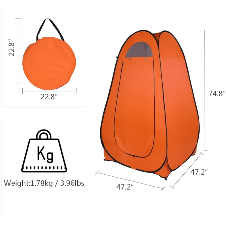 Vestidor / Baño Portátil Plegable Para camping 🚿