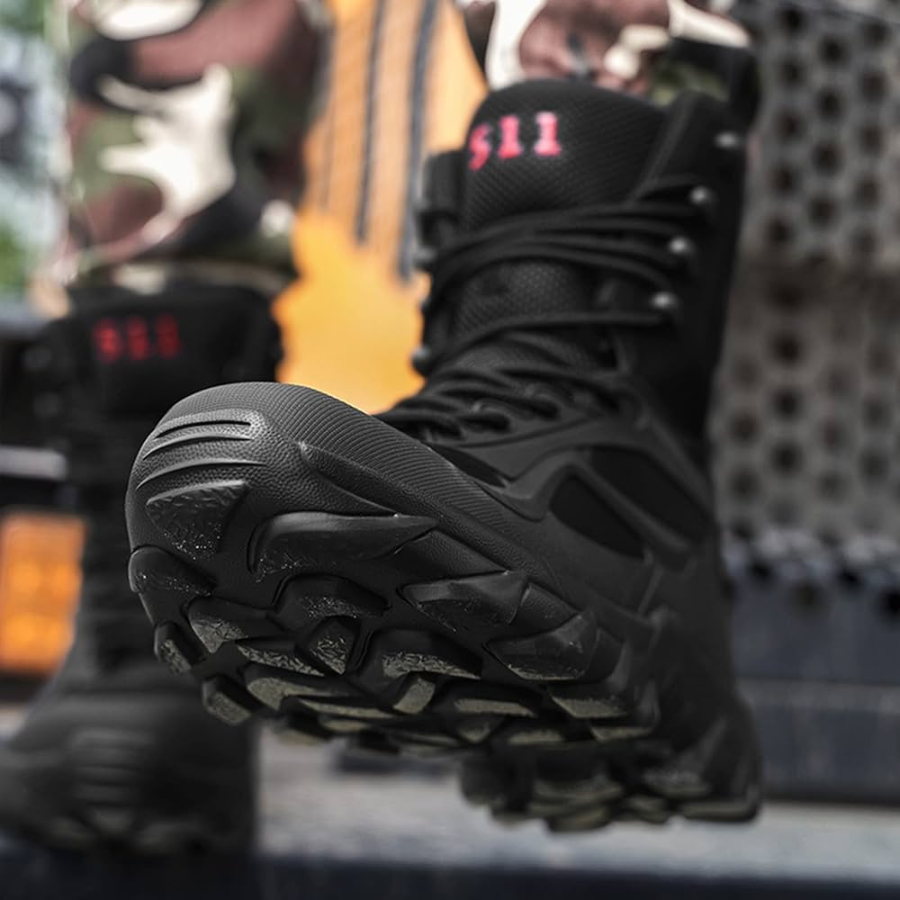 🥾 Botas Tácticas Negras A511 – Resistencia, Estilo y Rendimiento.
