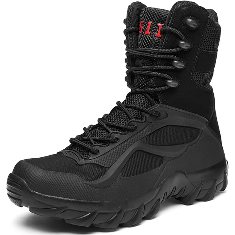 🥾 Botas Tácticas Negras A511 – Resistencia, Estilo y Rendimiento.