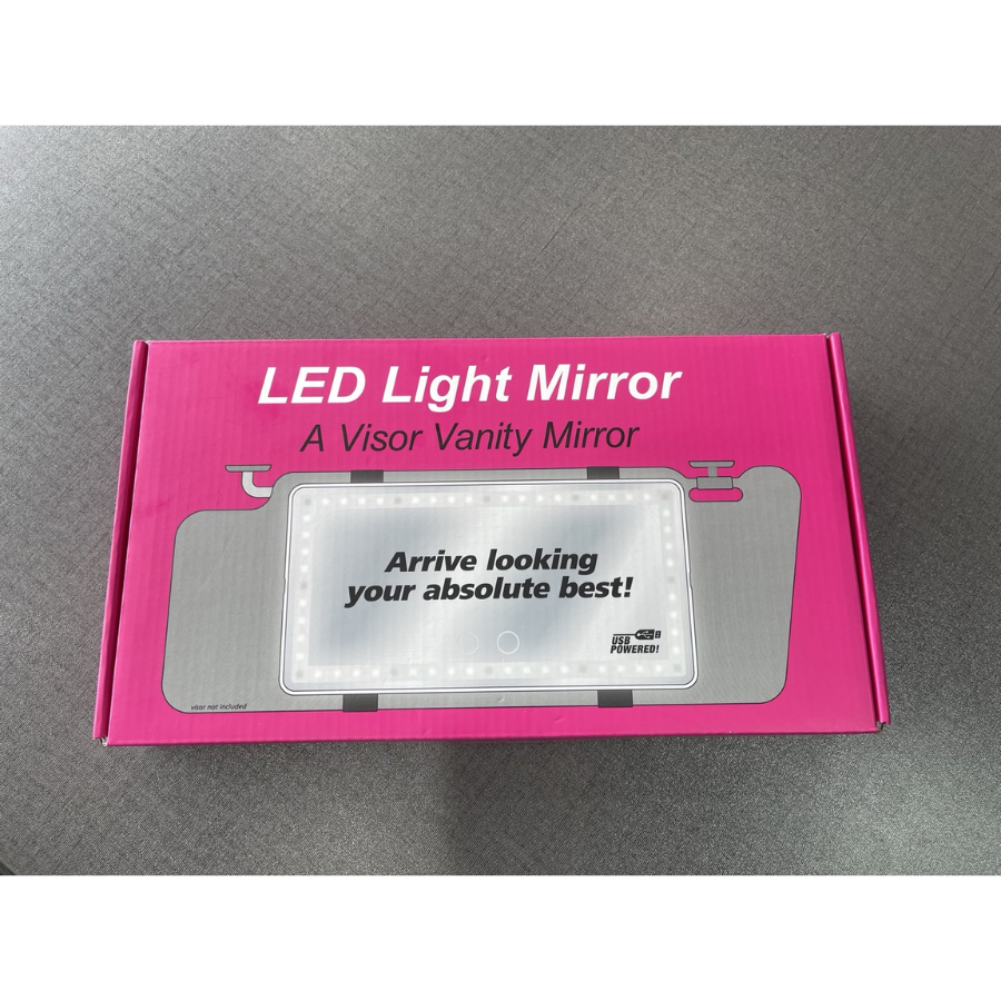 Espejo de Vehículo con Luces LED Recargable