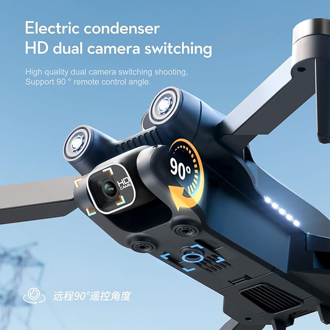 CUADRICOPTERO PLEGABLE CON DOBLE CAMARA
