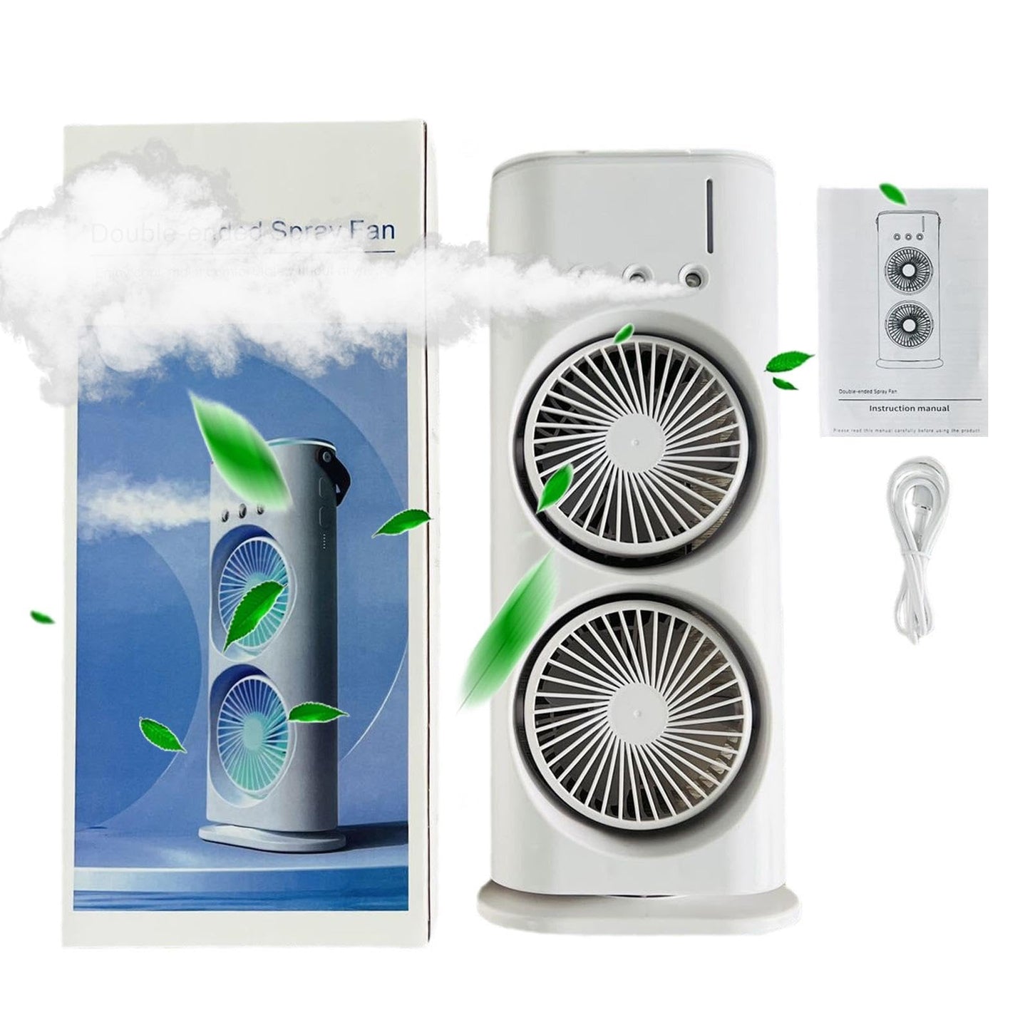 Ventilador De Torre Doble Aire Acondicionado Y Humidificador