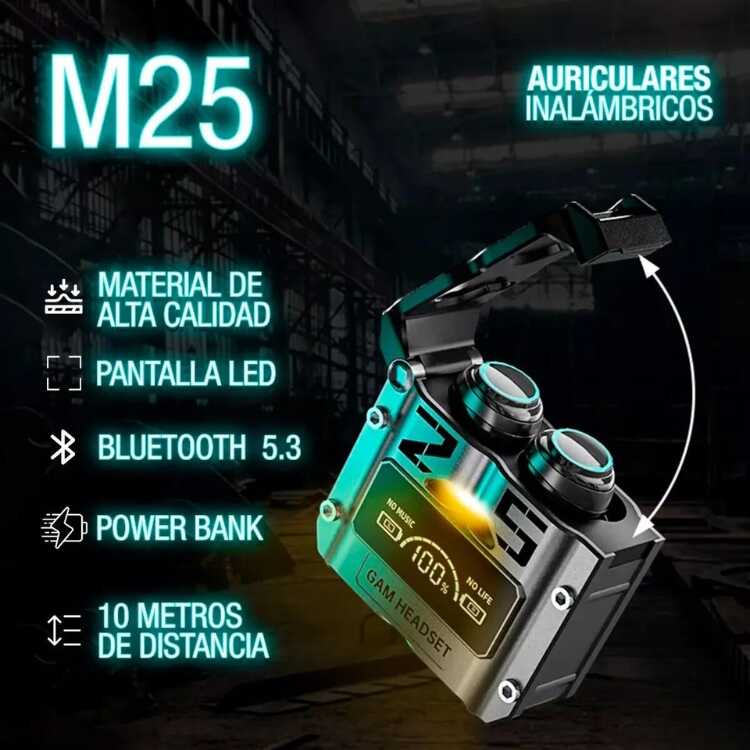 WIRELESS M25 - AUDIFONOS INALAMBRICOS  M25 ⭐⭐⭐⭐⭐