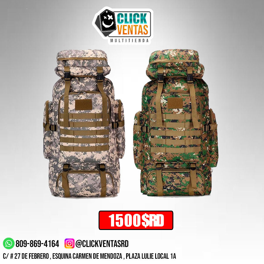 MOCHILA TACTICA CAMUFLAJE