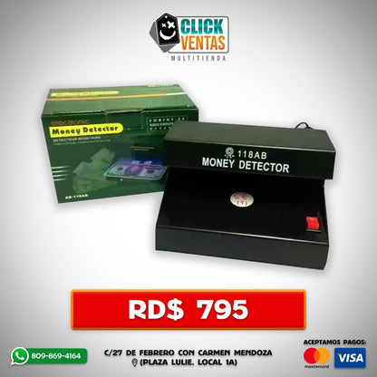 COUNTERFEIT MONEY DETECTOR - DETECTOR DE DINERO FALSO - 118AB