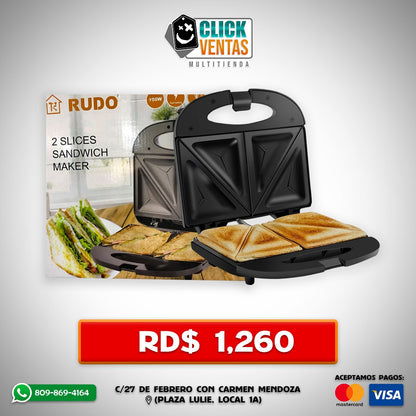 2 SLICES SANDWICH MAKER - TOSTADORA