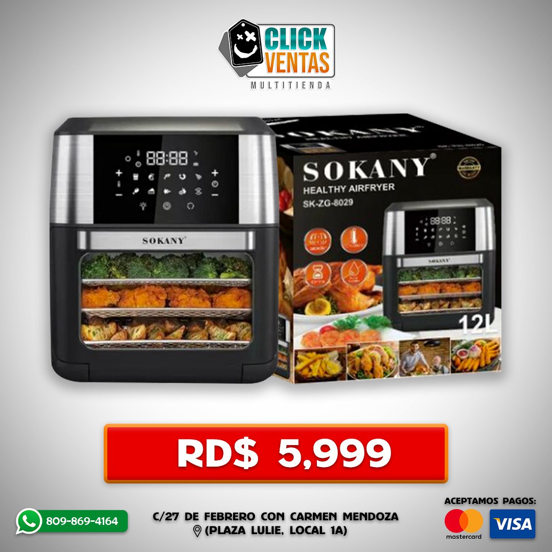 SOKANY HEALTHY AIR FRYER - FREIDORA DE AIRE SOKANY SG-8029