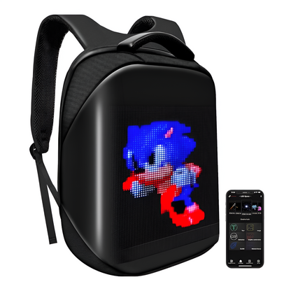 MOCHILA CON PANTALLA LED